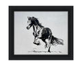 Fierce Friesian - Canvas Print (Framed)